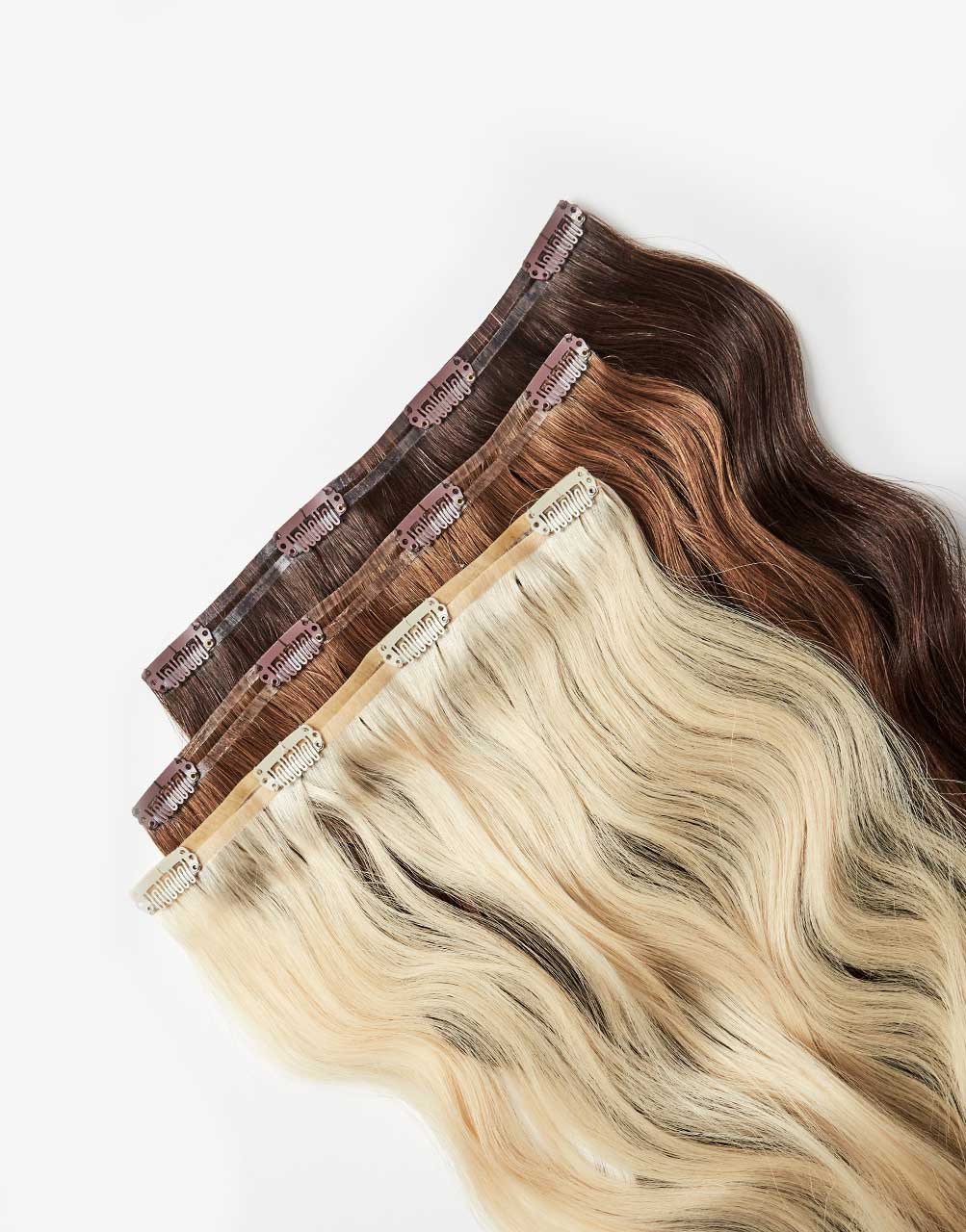 Skinny Clip-In (Single Piece) - Natural Wave | 14" Small (2 Clips) - Image 3