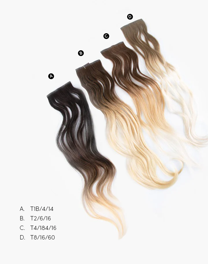 Skinny Clip-In (Single Piece) - Natural Wave | 14" Small (2 Clips) - Image 5