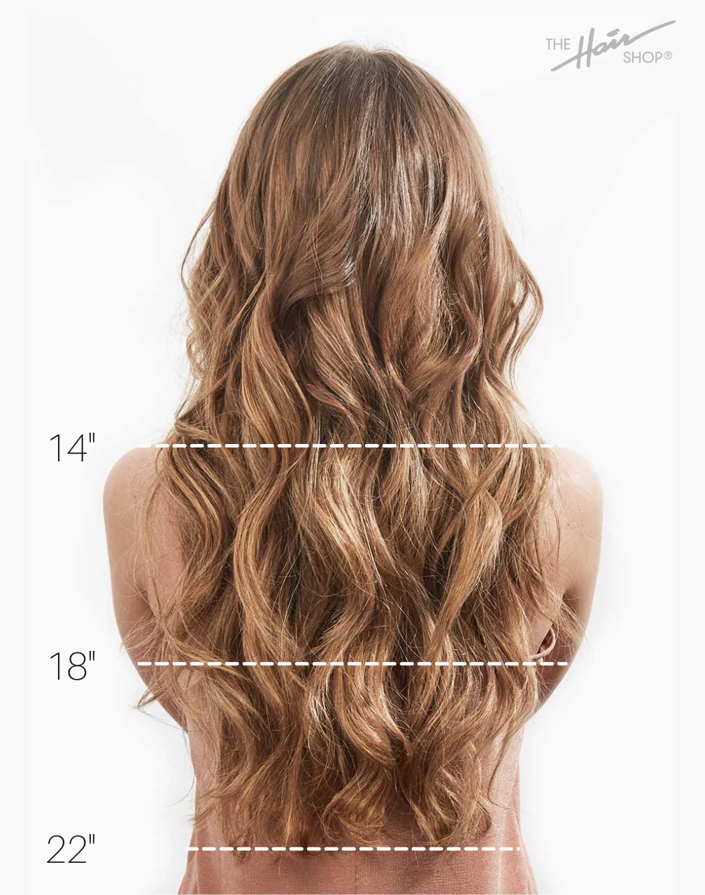 Skinny Clip-In (Single Piece) - Natural Wave | 14" Small (2 Clips) - Image 6